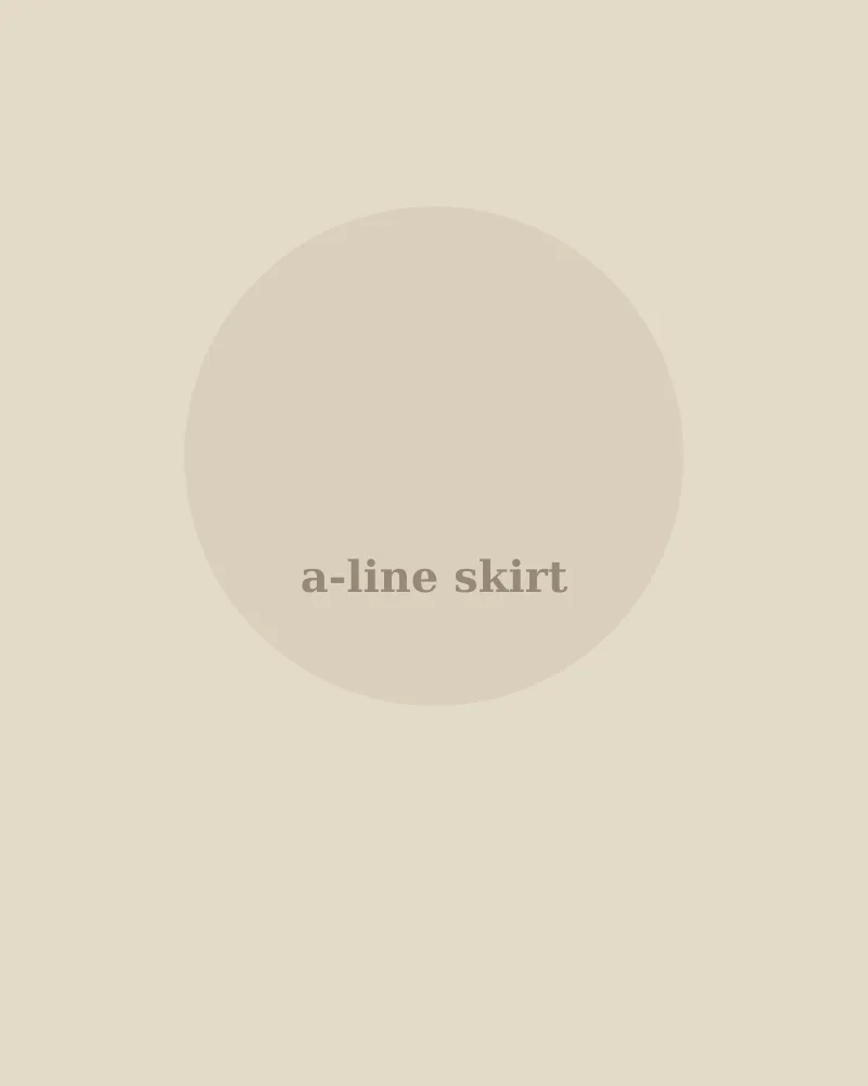 Women's a-line skirt