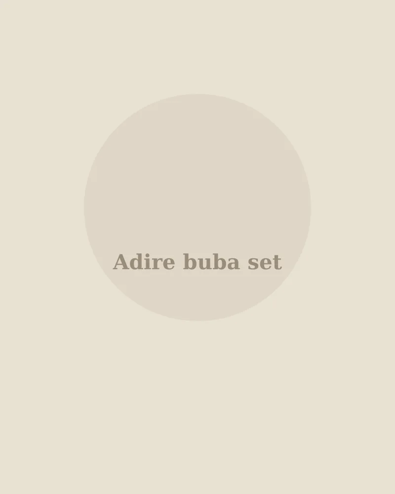 Adire buba set