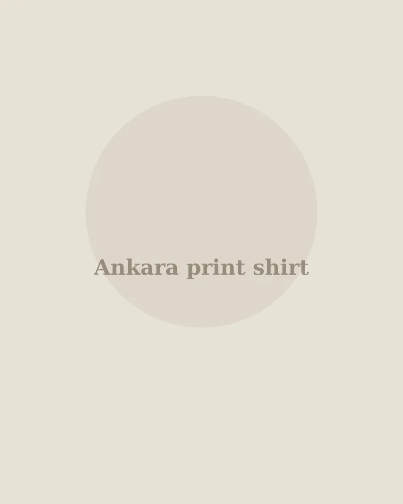 Ankara print shirt