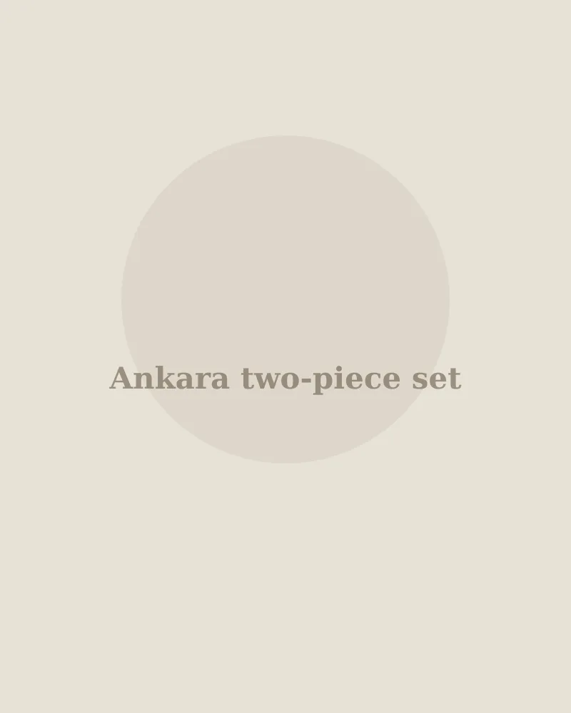 Ankara two-piece set