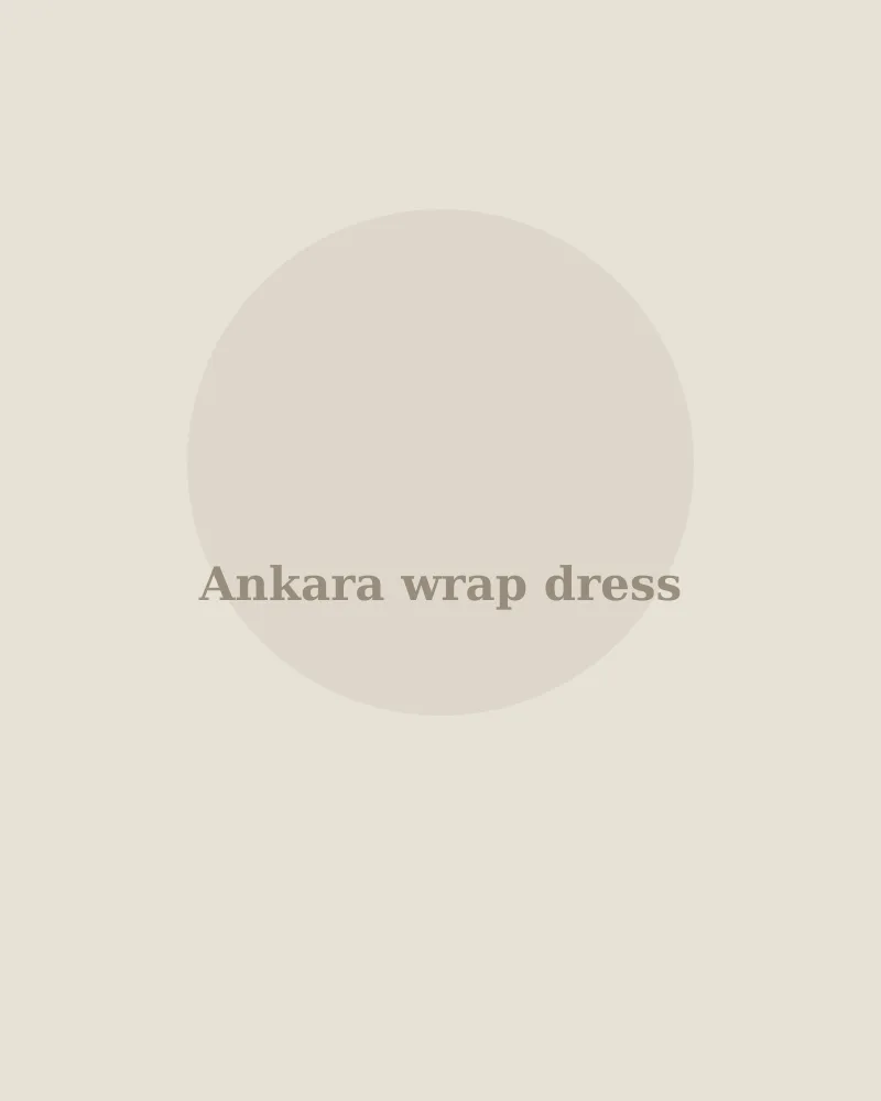 Ankara wrap dress