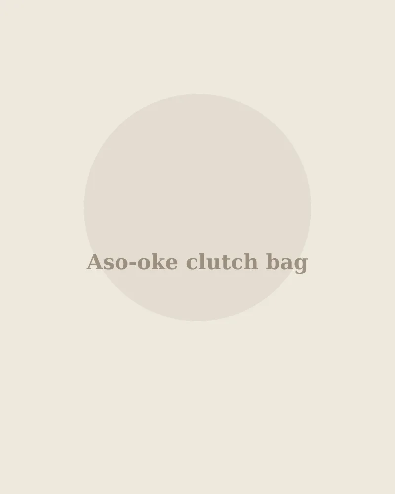 Aso-oke clutch bag