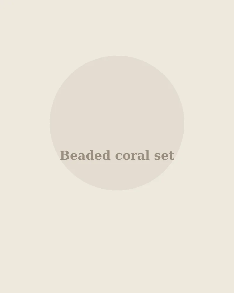 Beaded coral set