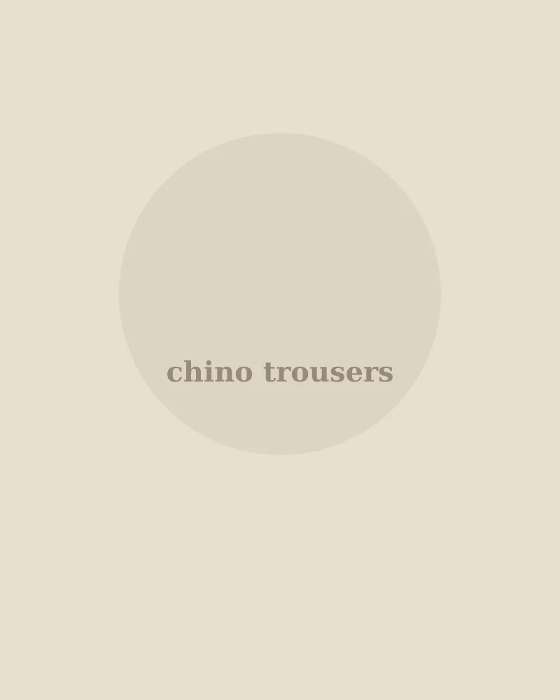 Men's chino trousers