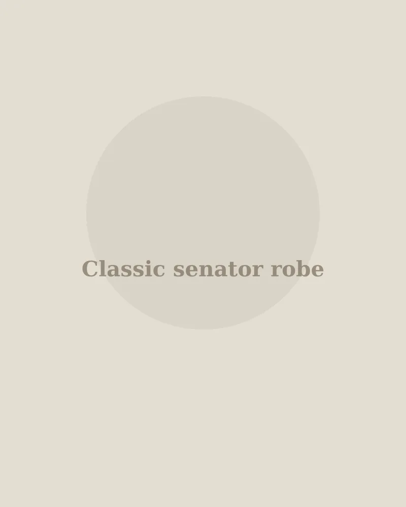 Classic senator robe