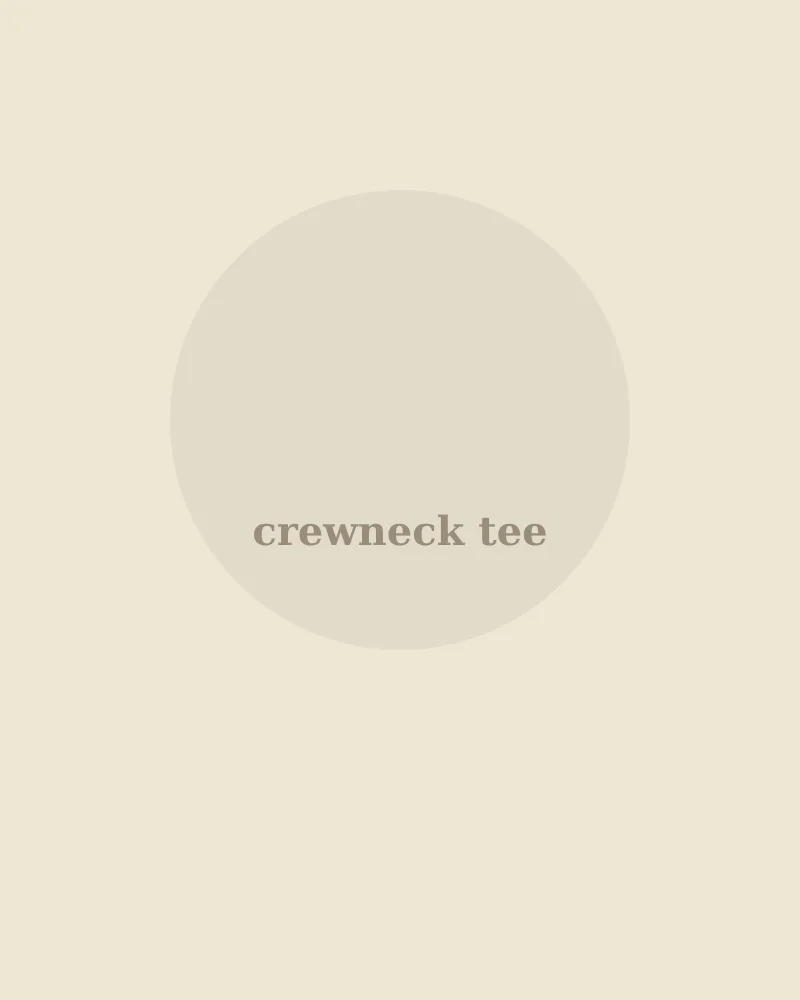 Unisex crewneck tee