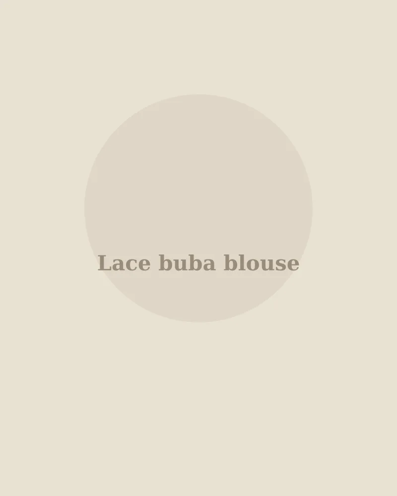 Lace buba blouse